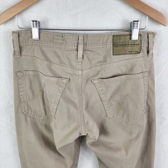 Ag Adriano Goldschmied Straight Pants Men 30X29 Protege Tan Chino Tailored - Picture 4 of 8